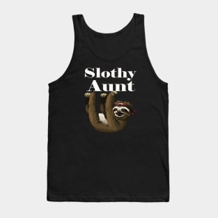 Slothy Aunt Funny Pet Animal Pet Tank Top